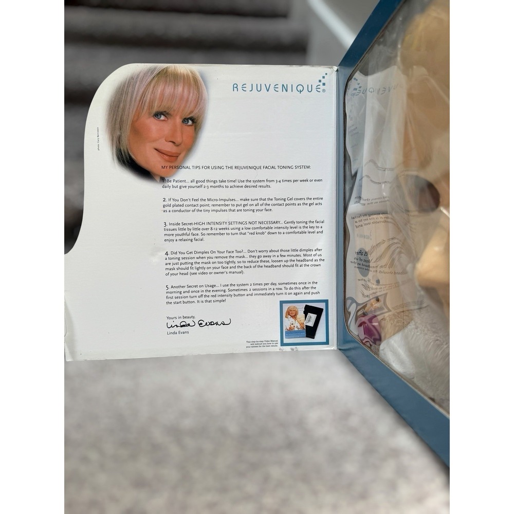 NEW Vintage 1999 Rejuvenique Facial Toning System Complete Kit Linda Evans NOS - Picture 3 of 12